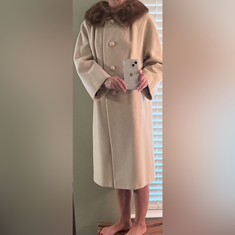 Petite Vintage Fur Collar Jacket